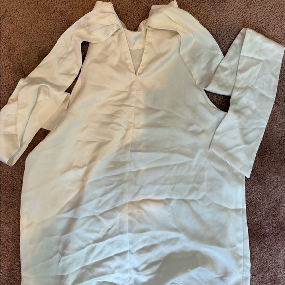 Ann Taylor Ivory Satin Top - Picture 3 of 3